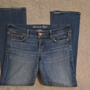 American Eagle Outfitters Women's Classic Blue Boot Cut Jeans